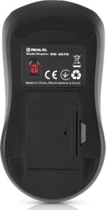 Миша Real-EL RM-307W Black (EL123200051)