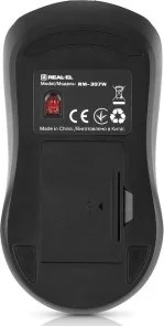 Фото: Миша Real-EL RM-307W Black (EL123200051) № 3 | KTC