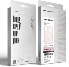 Фото: Чохол ArmorStandart for Apple iPhone 16 - Mystiq MagCase Light Pink (ARM91574) № 3 | KTC