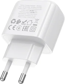 Фото: Зарядний пристрій BOROFONE BAS43A Potential PD 20W White (6941991113819) № 6 | KTC