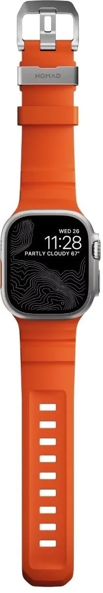 Фото: Ремінець Nomad for Apple Watch 46/49mm - Rocky Point Natural Titanium Hardware Magma (NM014872858) № 4 | KTC
