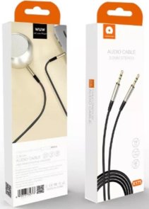 Кабель WUW X175 Jack 3.5mm / Jack 3.5m 1m Black (6972573332373)