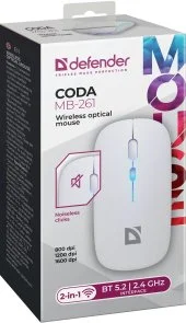 Фото: Миша Defender Coda MB-261 White (52262) № 5 | KTC