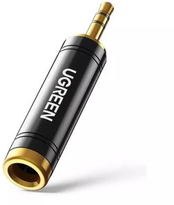 Перехідник UGREEN AV168 Jack 3.5mm M / 6.35mm F Black (UGR-60711)