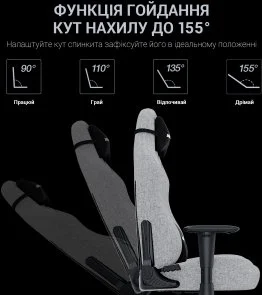 Фото: Крісло Anda Seat Luna Size L Ivory Fabric (AD18-44-I-F) № 17 | KTC