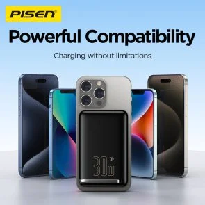 Фото: Батарея універсальна Pisen MagiPi 10000mAh 30W Qi 15W Black (TP-D101_Black) № 6 | KTC