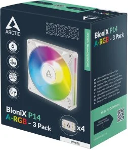 Фото: Кулер Arctic BioniX P14 A-RGB White 3pcs (ACFAN00342A) № 10 | KTC