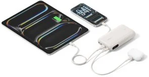 Фото: Батарея універсальна Belkin UltraCharge with Integrated Cable and Display 20000mAh 45W Sand (BPB030hqSA) № 12 | KTC