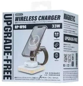 Фото: Бездротова зарядна станція Remax 33W Multifunctional 3in1 with Light RP-W96 White (6954851222279) № 2 | KTC