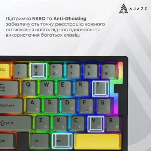 Фото: Клавіатура Ajazz AK029 Ice lsland Magnetic Switch USB Black (AK029-I-BY) № 15 | KTC