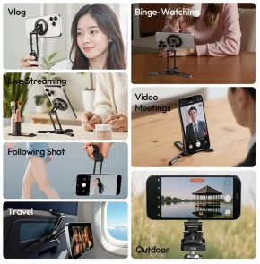 Фото: Універсальний тримач Ulanzi SK29 Foldable Phone Stand Magnetic Black (M101) № 11 | KTC