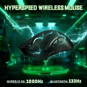 Фото: Миша Attack Shark V3 Ultra-Light WL/BT/USB Black (V3B_AS) № 5 | KTC