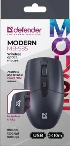 Фото: Миша Defender Modern MB-985 Wireless Black (52985) № 6 | KTC