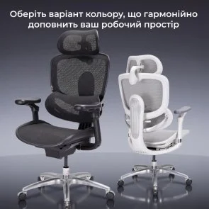 Фото: Крісло SIHOO C300 Lite V2 White (C300-LITE-V2-B102) № 17 | KTC