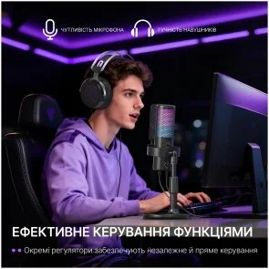 Фото: Мікрофон Fifine A9S Black № 12 | KTC