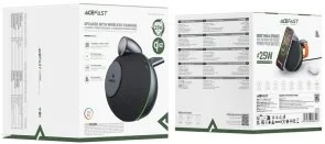 Фото: Портативна колонка Acefast K10 Air Speaker with Wireless Charger Metal Grey (6974316286417) № 6 | KTC