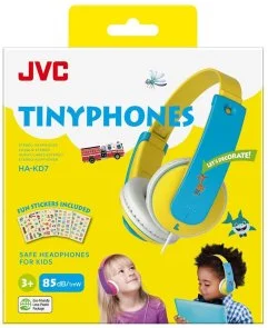 Фото: Навушники JVC HA-KD7 for Kids Yellow/Light Blue (HA-KD7-YNE) № 3 | KTC