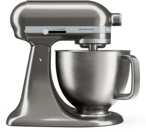 Фото: Планетарний міксер KitchenAid Artisan Plus 4.7L 5KSM50PKVE Medallion Silver (5KSM50PKVEMS) № 3 | KTC