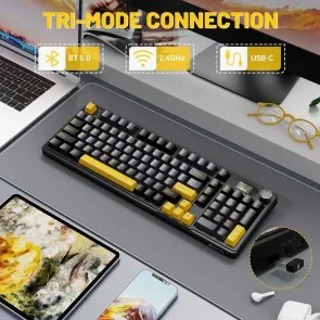 Фото: Клавіатура Attack Shark X98 Pro WL/BT/USB Star Black (X98PROSB_AS) № 5 | KTC
