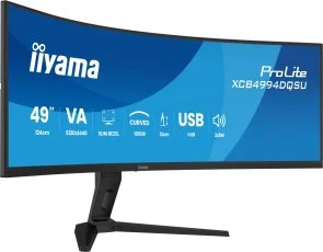 Фото: Монітор iiyama XCB4994DQSU-B1 Black - 49" VA / 5120x1440 / 120 Гц / Adaptive Sync / HAS № 3 | KTC