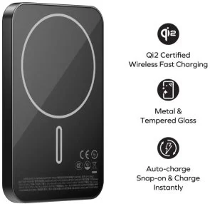Фото: Батарея універсальна Momax 1-Power Q.Pass 5000mAh 20W / Qi 15W Titanium (IP129Q2L) № 6 | KTC