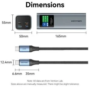 Фото: Батарея універсальна Vention FKEH0 27000mAh 140W Gray № 8 | KTC
