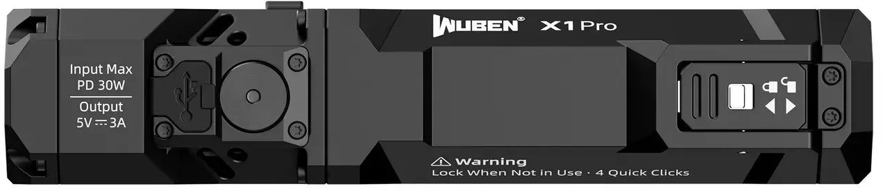 Фото: Ліхтар ручний Wuben X1 PRO Black (wub-x1-prob) № 7 | KTC