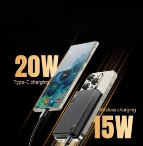 Фото: Батарея універсальна Essager Shining magnetic 10000mAh 20W Black (EDY1W-SY0G-Z) № 7 | KTC