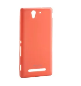 Фото: Чохол Melkco для Sony Xperia C3 - Poly Jacket TPU рожевий № 3 | KTC