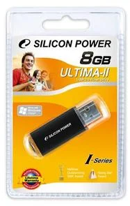 Фото: Флешка USB Silicon Power Ultima II 8GB Black (SP008GBUF2M01V1K) № 3 | KTC