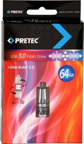 Флешка USB Pretec i-Disk Bullet 64 ГБ (B2U64G-M)