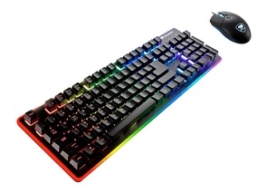 Клавіатура+миша, Cougar Deathfire EX USB Чорна з підсвіткою ( Gaming )