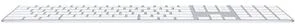 Фото: Клавіатура Apple A1843 Magic Keyboard with Numpad Bluetooth MQ052 Silver/White № 3 | KTC