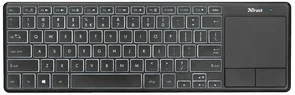 Фото: Клавіатура компактна Trust Theza wireless touchpad Black (22350) № 2 | KTC