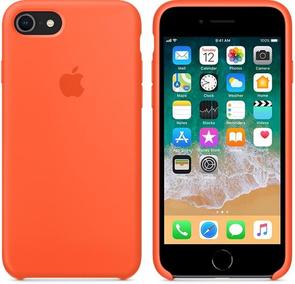 for iPhone  8/7 - Silicone Case Spicy Orange