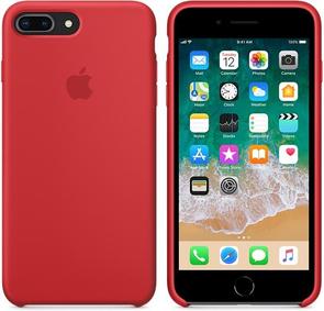 for iPhone 8Plus/7Plus - Silicone Case (PRODUCT) Red