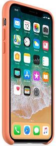 for Apple iPhone X - Silicone Case Peach