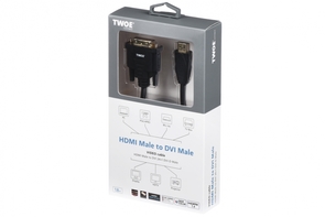  HDMI to DVI 1.8m Black 