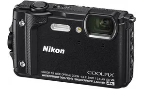Фото: Компактна фотокамера Nikon Coolpix W300 Black (VQA070E1) № 4 | KTC