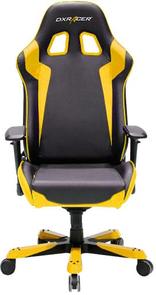 Крісло ігрове DXRacer King OH/KS00/NY, PU шкіра, Al основа, Blac/Yellow