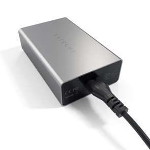 Зарядний пристрій Satechi Travel Charger 2xUSB / USB-C 40W Space Gray (ST-ACCAM)