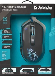 Фото: Миша Defender Sky Dragon GM-090L Black (52090) № 2 | KTC