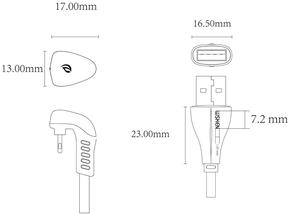 Кабель WSKEN Diamond AM / Lightning 1.2m Black (WDAC-01 Black)