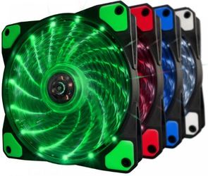 Вентилятор для корпуса Frime Iris LED Fan 15LED Green (FLF-HB120G15)