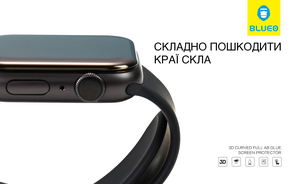 Захисне скло Blueo for iWatch 4 44mm 3D Black