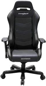 Крісло ігрове DXRACER IRON OH/IS166/NB Чорне PU шкіра, Al основа