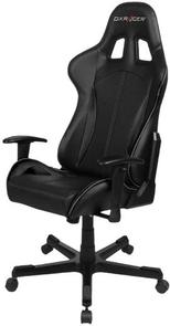 Крісло ігрове DXRacer Formula OH/FE57/N Vinil+PU шкіра, Al основа, Black