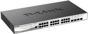 Switch, 28 ports, D-Link DGS-1210-28X/ME, 24x100/1000Mbps, 4xSFP+/10G, Metro Ethernet