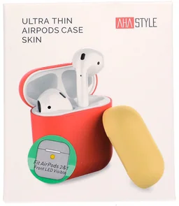Фото: Чохол AhaStyle for Airpods - Silicone Case DUO Case Red/Yellow (AHA-01380-RRY) № 4 | KTC