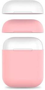 Чохол для Airpods AhaStyle Silicone Case DUO Case for AirPods Pink/White